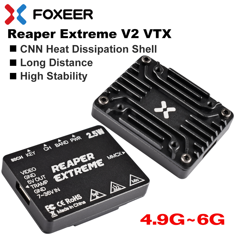 Foxeer 5,8g Reaper Extreme V2  – обзор и цена Foxeer Reaper Extreme 2.5W Vtx