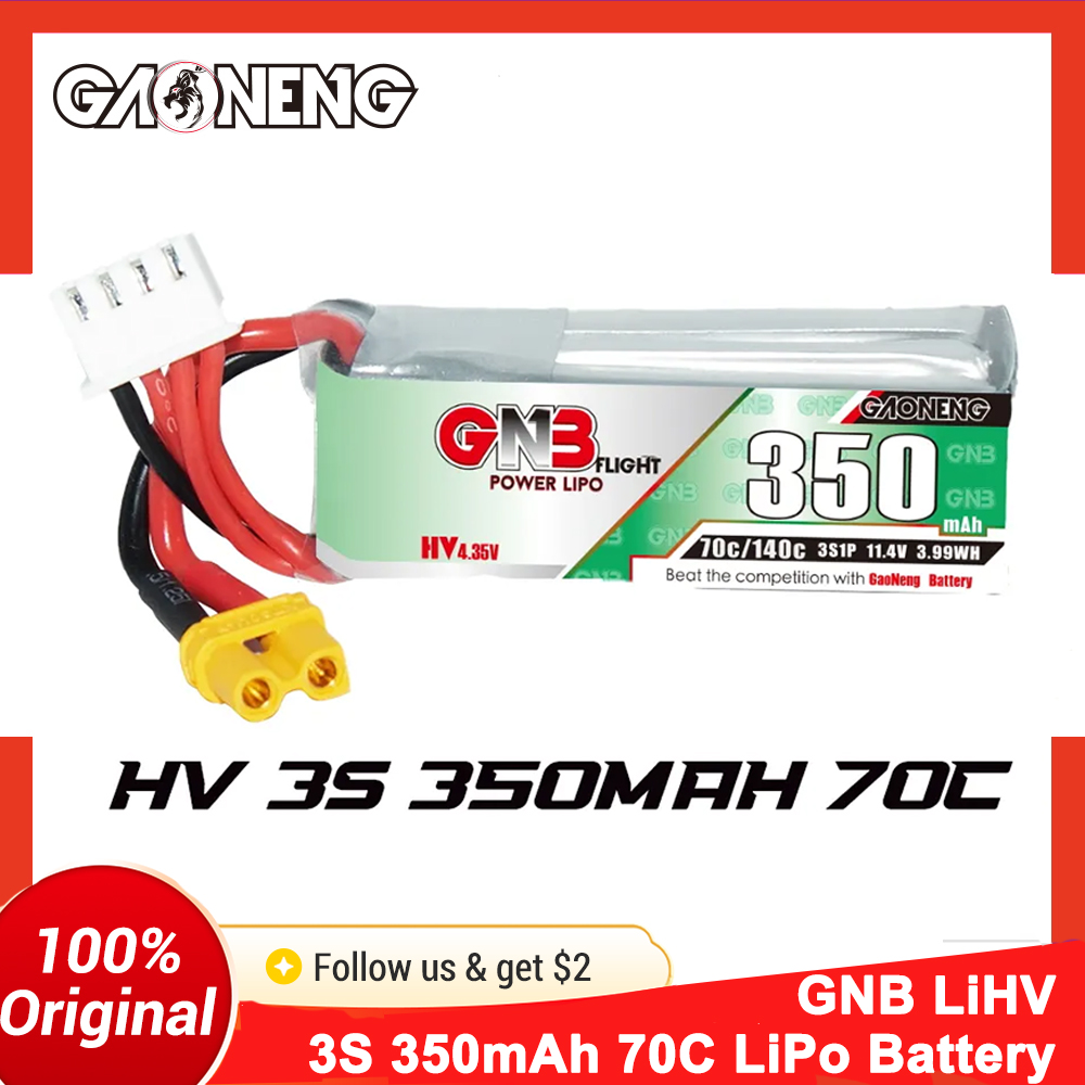 Аккумулятор LiPo Gaoneng GNB 3 – обзор и цена Walksnail Avatar Hd Goggles X